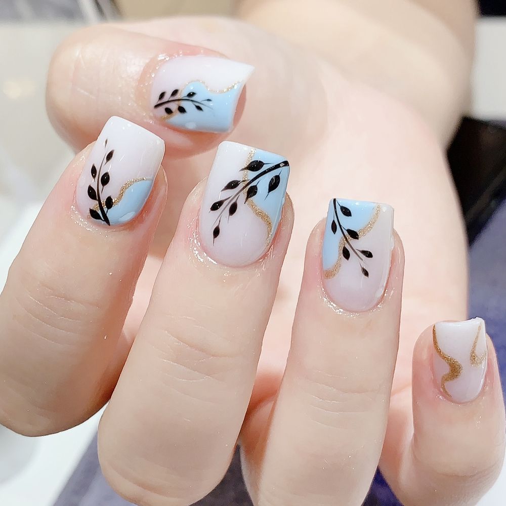 Elegant nail design at LK Nail Salon